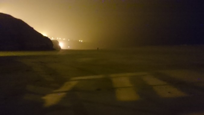 Whitby Beach By Night