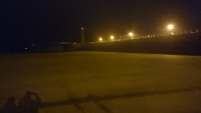 Whitby Beach By Night